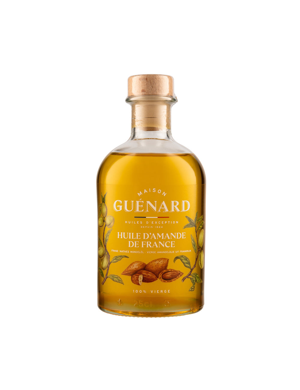 amandel olie, 100% vierge, 24cl, fles