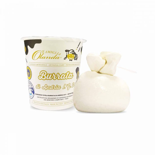 burrata di andria igp bicchiere 250 gr.