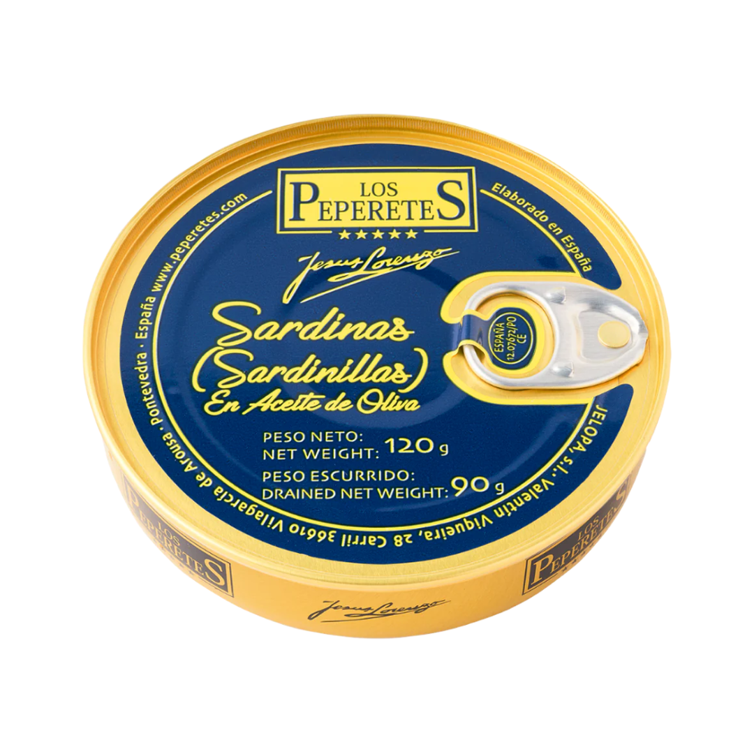 kleine sardines in olijfolie, sardinillas en acette de oliva