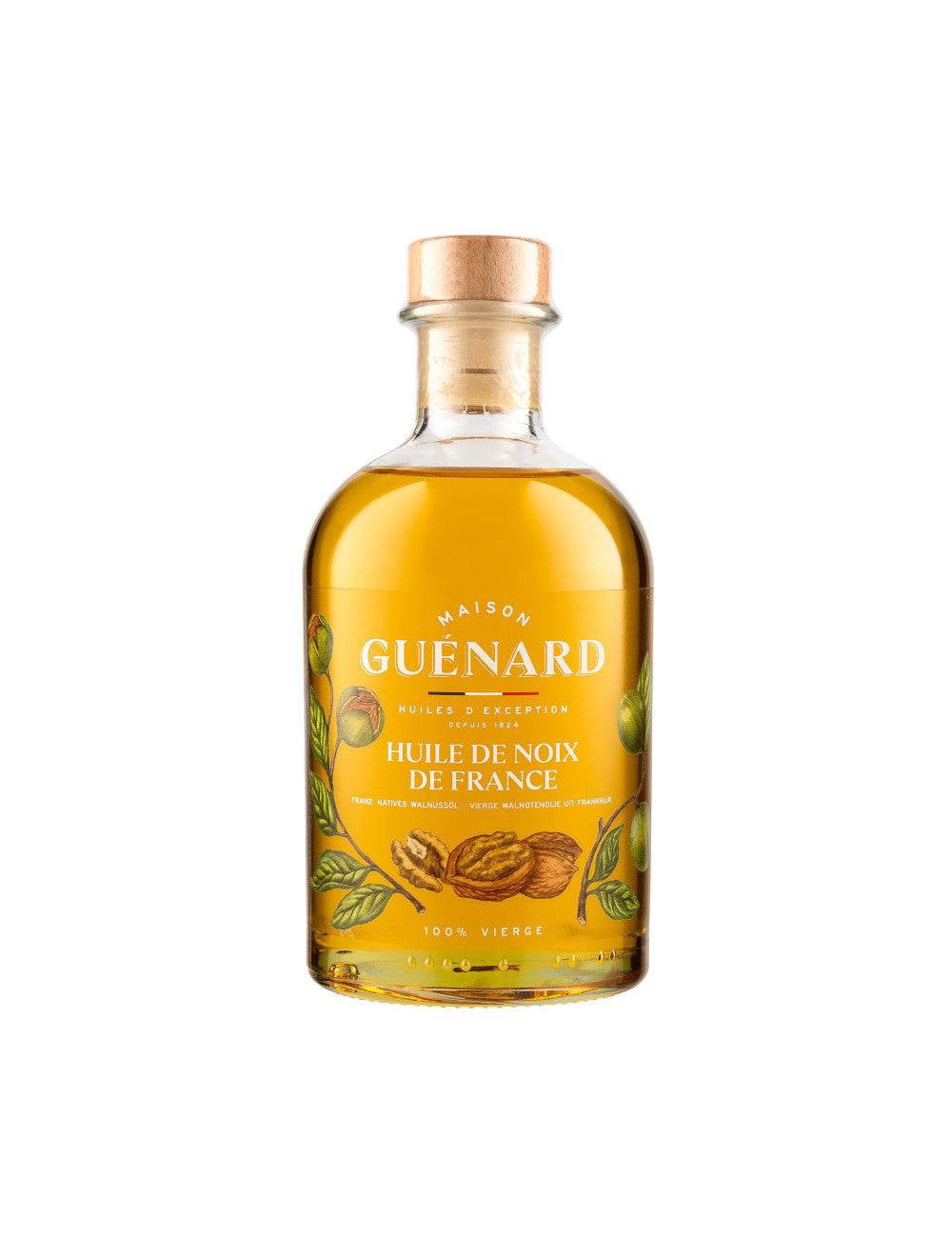 walnoot olie 100% virgin, formaat 24cl, fles