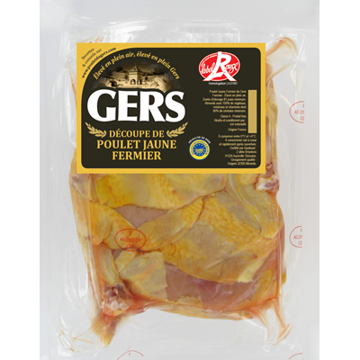 suprème de poulet jaune fermier, label rouge IGP, gers