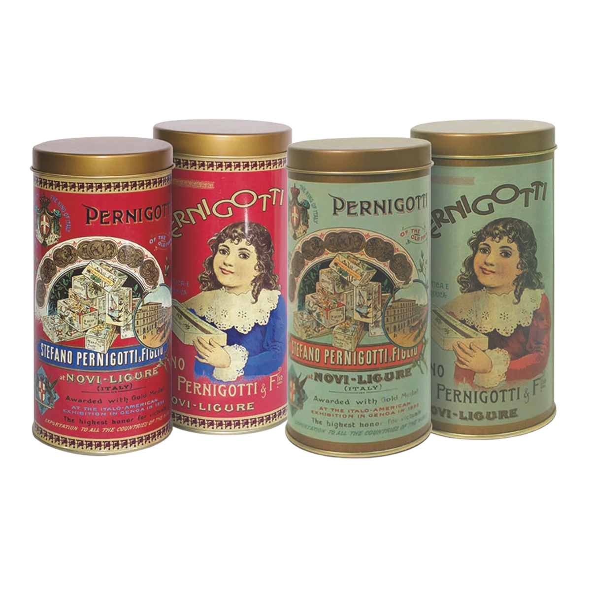 vintage tin (with gianduiotti & cremini classic) pernigotti